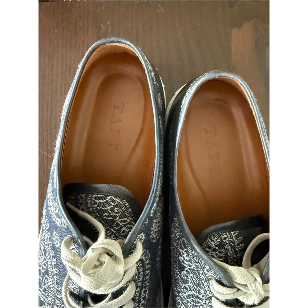 Taft The Jack Sneaker Bold Paisley Jacquard Fabric & Leather Size 43 (10) - Picture 5 of 12